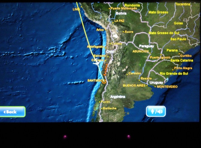 La vista desde el avión