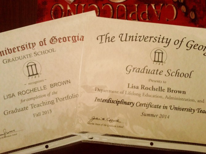 Graaduate School Teaching Certificates