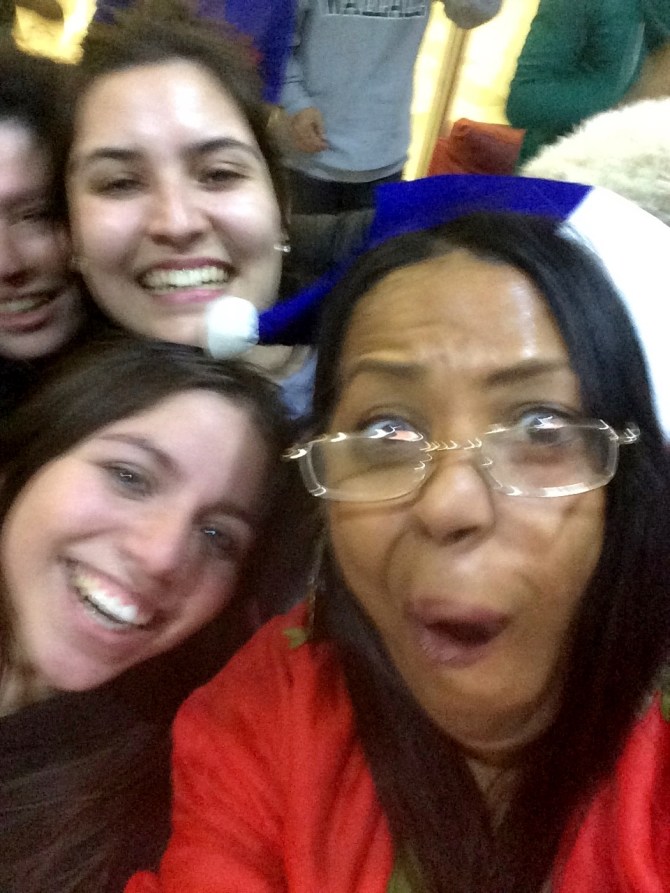 Our reaction after the winning goal!!