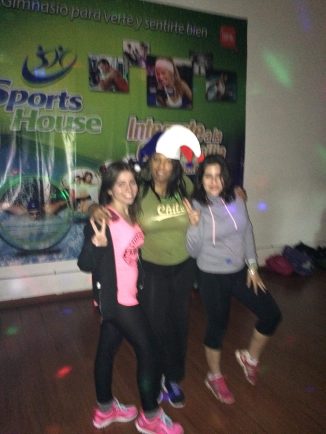 Celebrating the post- football game victory with some awesome Zumba!!